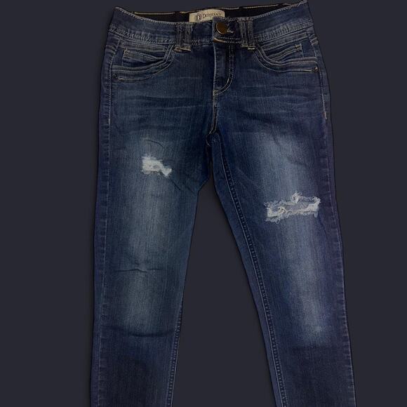 Democracy navy blue skinny jeans women's size 2 - Picture 3 of 5